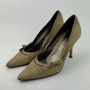 Banana Republic Suede Leather Pointed-Toe Pumps Heels Women’s 8 Made In Italy